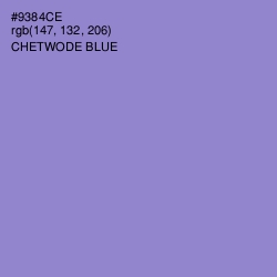 #9384CE - Chetwode Blue Color Image